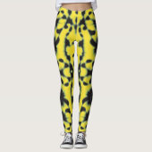 Yellow Black Tie Dye Leggings (Voorkant)