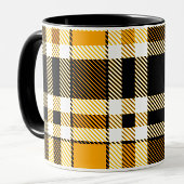 Yellow Black White Flannel Tartan Pattern Design  Mok