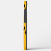 Yellow Black Zigzag Pattern Case-Mate iPhone Case (Achterkant / Links)