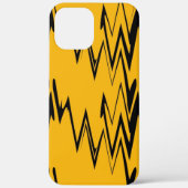 Yellow Black Zigzag Pattern Case-Mate iPhone Case (Achterkant)
