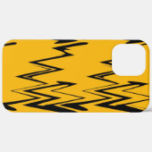 Yellow Black Zigzag Pattern Case-Mate iPhone Case (Achterkant / Rechts)