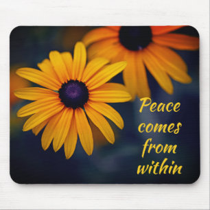 Yellow Blackeyed Susan Garden Flower Motivatie Muismat