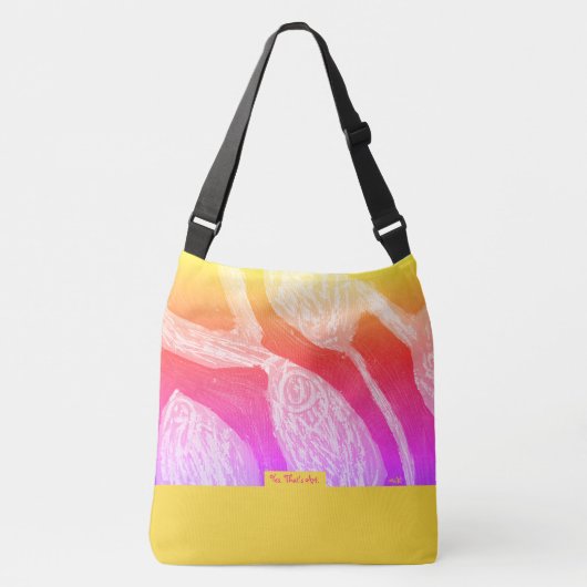 Yellow&Blossom  Crossbody Tas (Voorkant)