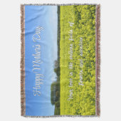 Yellow & Blue Country Bliss - Aangepaste Moederdag Deken (Voorkant Verticaal)