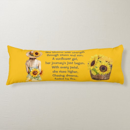 Yellow Body Pillow Lichaamskussen (Voorkant)