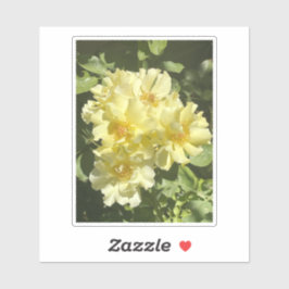 Yellow Botanical Flowers Sticker