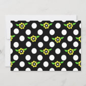Yellow Bow Baby Sprinkle Shower-uitnodiging Kaart (Achterkant)