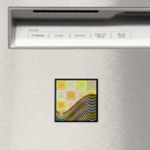 Yellow Boxes Magnet Magneet (Insitu (Vaatwasser))