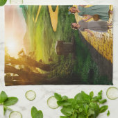 Yellow Brick Road naar Emerald City Theedoek (Gevouwen)