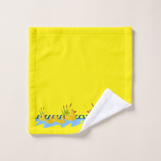 Yellow Bright Solid Ducks Bathroom Towel Sets Bad Handdoek (Wasdoekje)