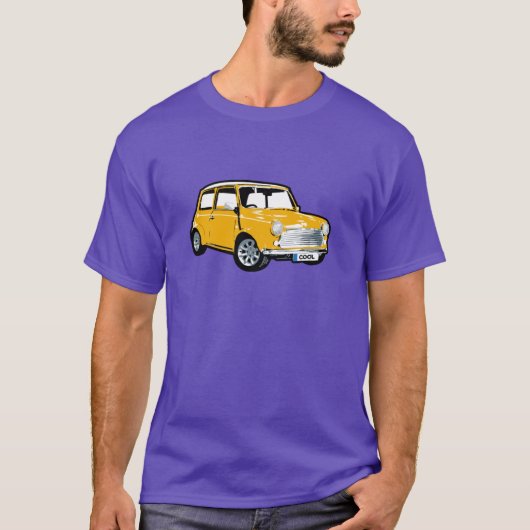 Yellow British car T-shirt (Voorkant)