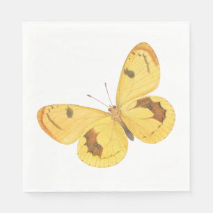 Yellow Butterfly - Fine Art Papier servetten