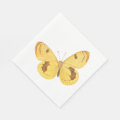 Yellow Butterfly -  Fine Art Papier servetten (Hoek)