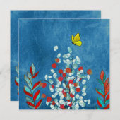 Yellow Butterfly Kaart (Voorkant / Achterkant)