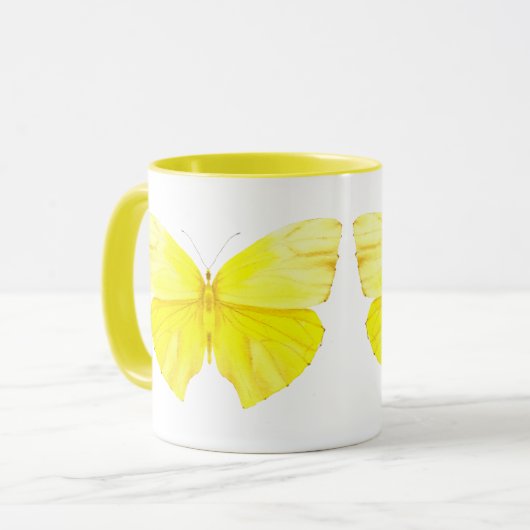 Yellow Butterfly Mug (Devant gauche)