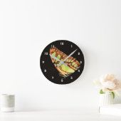 Yellow Butterfly Nature Ronde Klok (Huis)