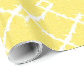 Yellow Butterfly Pattern Cadeaupapier (Rol Hoek)