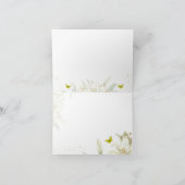 Yellow Butterfly Waterverf Dank u kaart (Binnen)