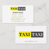 Yellow Cab Connect Visitekaartje (Voorkant / Achterkant)