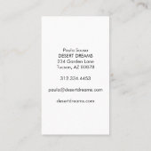 Yellow Cactus Flower Desert Garden Photo Travel Visitekaartje (Achterkant)