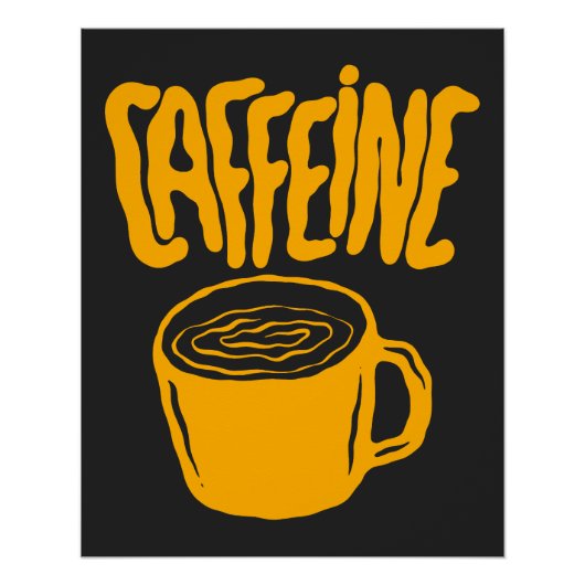 Yellow Caffeine Perfect Poster (Voorkant)