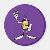 Yellow Can Creature Kitchen Fridge Magnet Magneet (Voorkant)