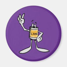 Yellow Can Creature Kitchen Fridge Magnet Magneet