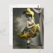 Yellow Cancan Briefkaart (Voorkant / Achterkant)