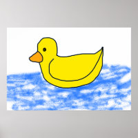 Yellow Cartoon Ducky