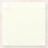 Yellow Chalk Glazen Onderzetter (Achterkant)