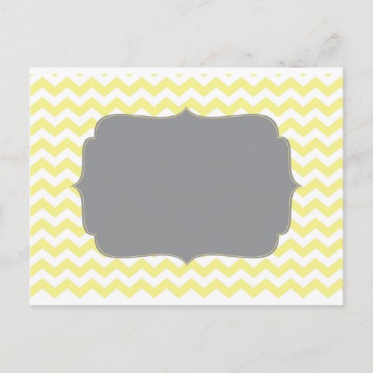 Yellow Cheveron Briefkaart (Voorkant)