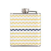 Yellow Chevron Monogram Heupfles (Achterkant)