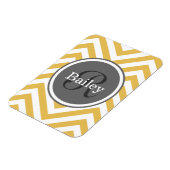 Yellow Chevron Monogram Magneet (Linkerzijde)
