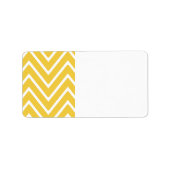 Yellow Chevron Pattern 2 Etiket (Voorkant)