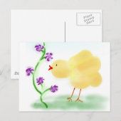 Yellow Chick Briefkaart (Voorkant / Achterkant)