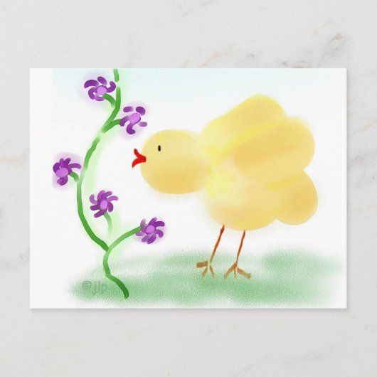 Yellow Chick Briefkaart (Voorkant)