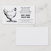 Yellow Chick Chicken Hatchery Visitekaartje (Voorkant / Achterkant)