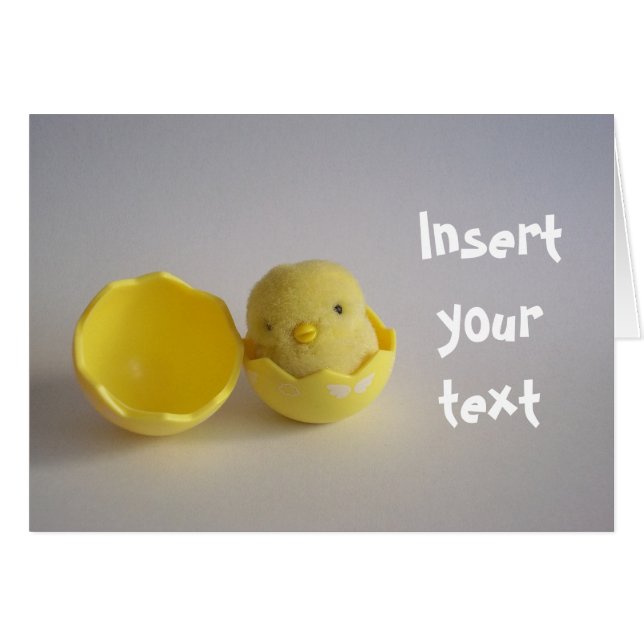 Yellow Chick Kaart (Voorkant Horizontaal)