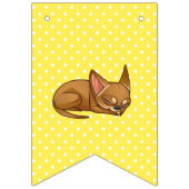 Yellow Chihuahua Bunting Party Banner (Tweede vlag)