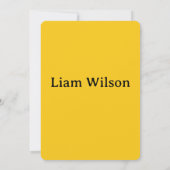 Yellow Childish Birthday Invitation Card – Fun Ki (Dos)