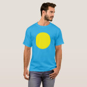 Yellow Circle / Palau - Patriottisch T-shirt T-shi (Voorkant volledig)