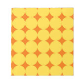 Yellow Circles Pattern Notitieblok (Voorkant)