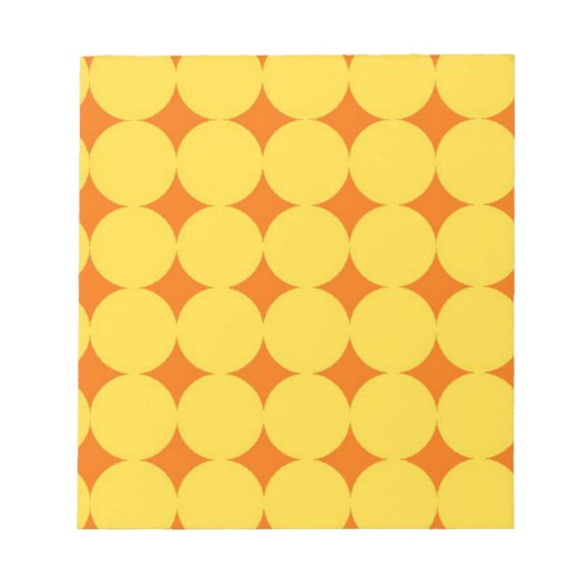 Yellow Circles Pattern Notitieblok (Voorkant)