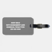 Yellow Citrus Lemon Bagagelabel (Achterkant horizontaal)