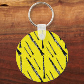 Yellow Clarinet Pattern Sleutelhanger (Voorkant)