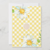 Yellow Classic Picnic Birthday Invitation (Dos)