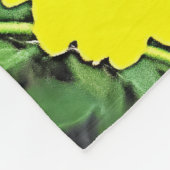 Yellow Cornelius Fleece Deken (Hoek)