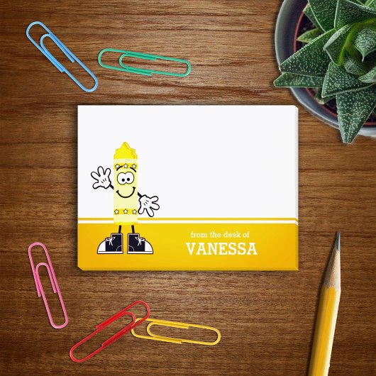 Yellow Crayon gepersonaliseerd Post-it® Notes