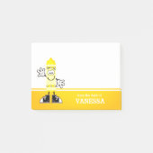 Yellow Crayon gepersonaliseerd Post-it® Notes (Voorkant)