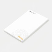 Yellow Crochet Chart Post-it® Notes (Schuin)